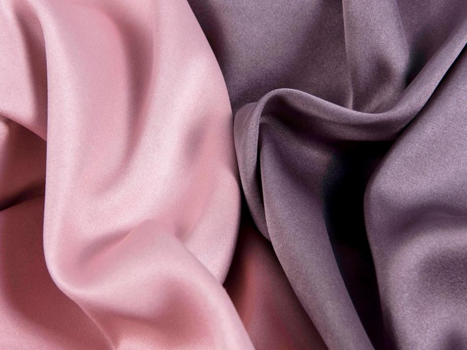 Портьера - двухцветный Блэкаут "Палермо" (Бледно-розовый / Сливовый)