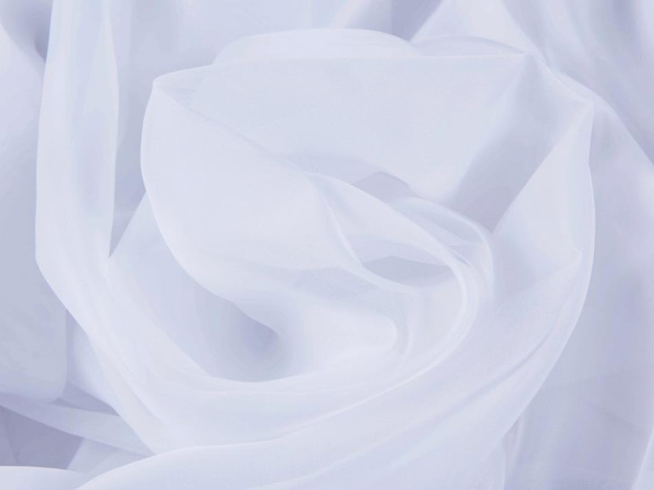 Тюль - вуаль с утяжелителем (Белоснежно-белый оттенок)