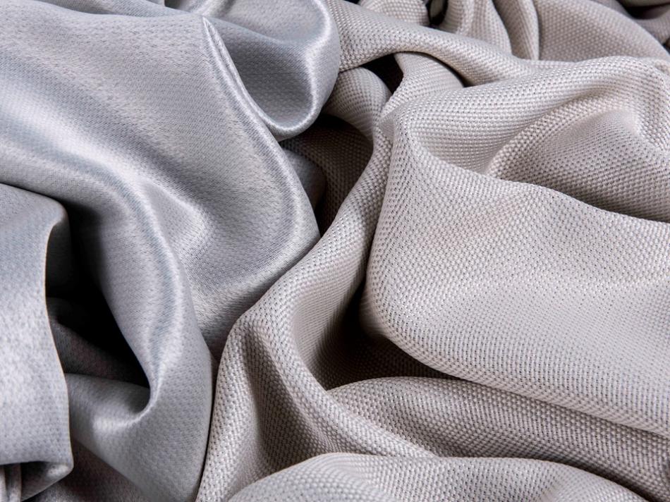 Портьера блэкаут c фактурой "Рогожка" (Кремовый оттенок)