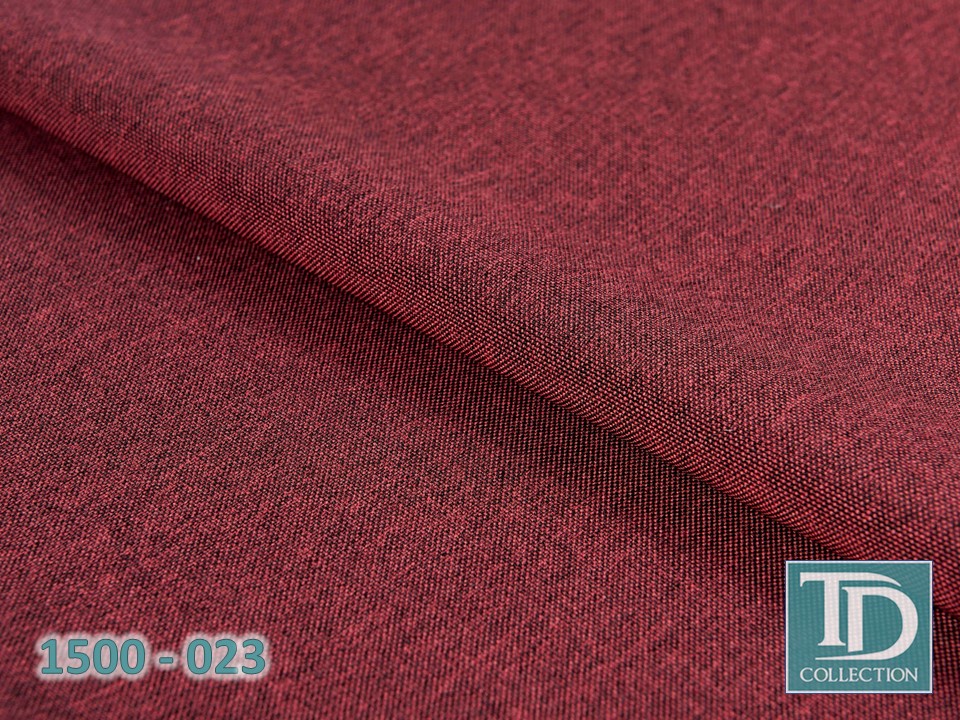 Портьера под лен "Орлеан" (Красно-бордовый оттенок)