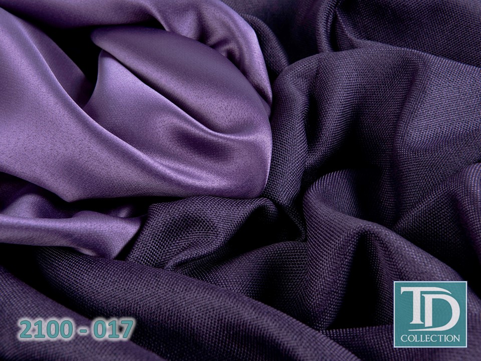 Портьера блэкаут c фактурой "Рогожка" (Фиолетовый оттенок)