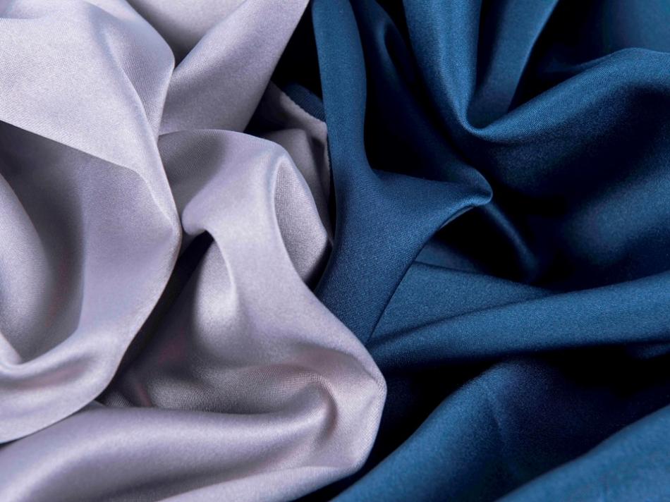 Портьера - двухцветный Блэкаут "Палермо" (Серый / Синий)