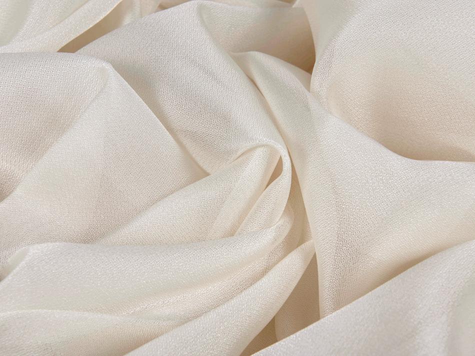 Тюль - облегченный креп (Сливочный оттенок)