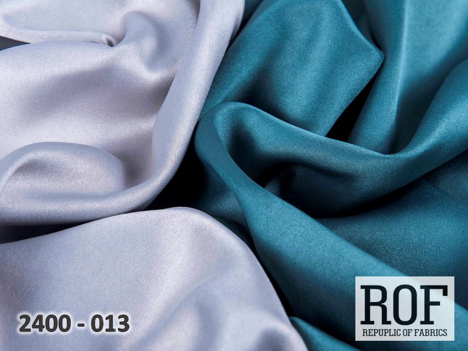 Портьера - двухцветный Блэкаут "Палермо" (Серый / Бирюзовый)