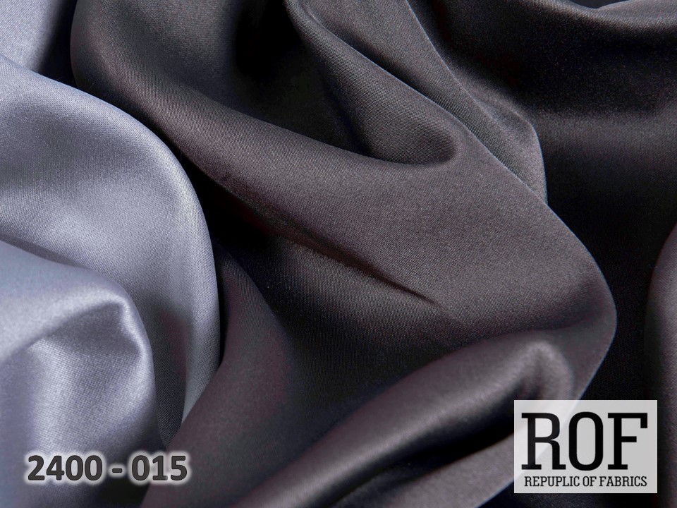 Портьера - двухцветный Блэкаут "Палермо" (Серый / Графитовый)