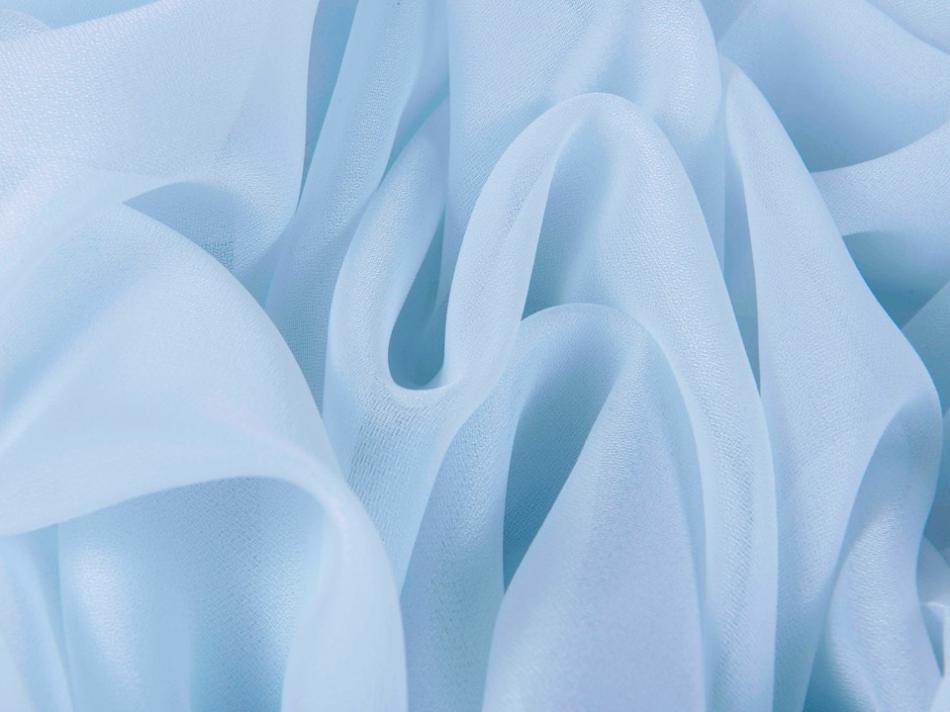 Тюль - облегченный креп (Светло-голубой оттенок)