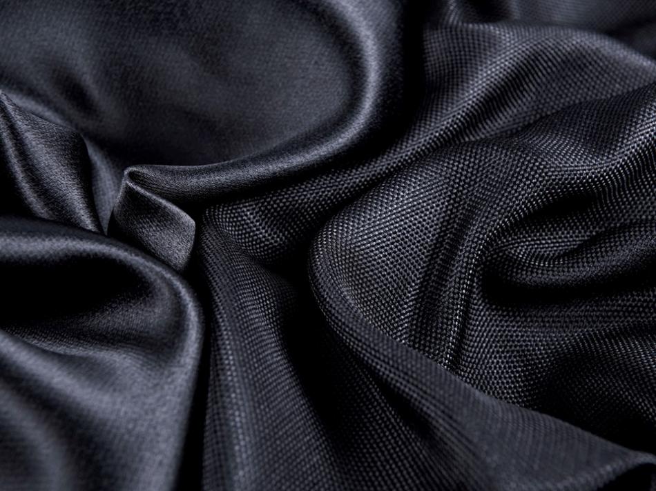 Портьера блэкаут c фактурой "Рогожка" (Черный оттенок)