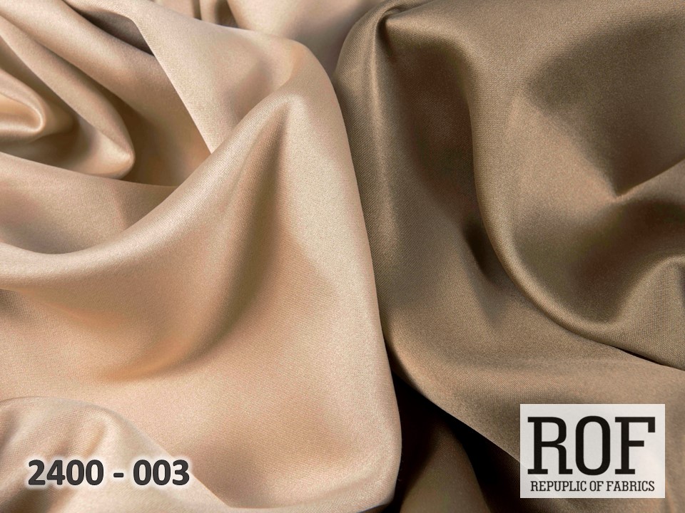 Портьера - двухцветный Блэкаут "Палермо" (Золотисто-бежевый / Ореховый)