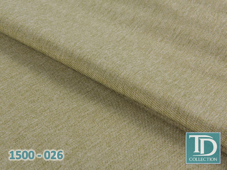 Портьера под лен "Орлеан" (Светло-оливковый оттенок)