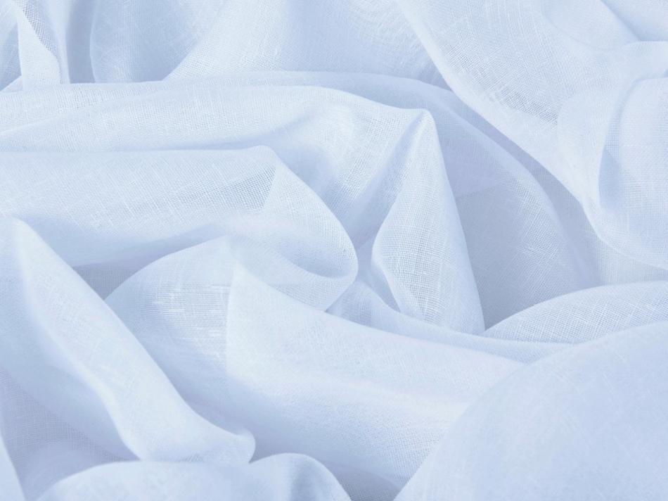 Тюль - тонкий под лен (Белый оттенок)