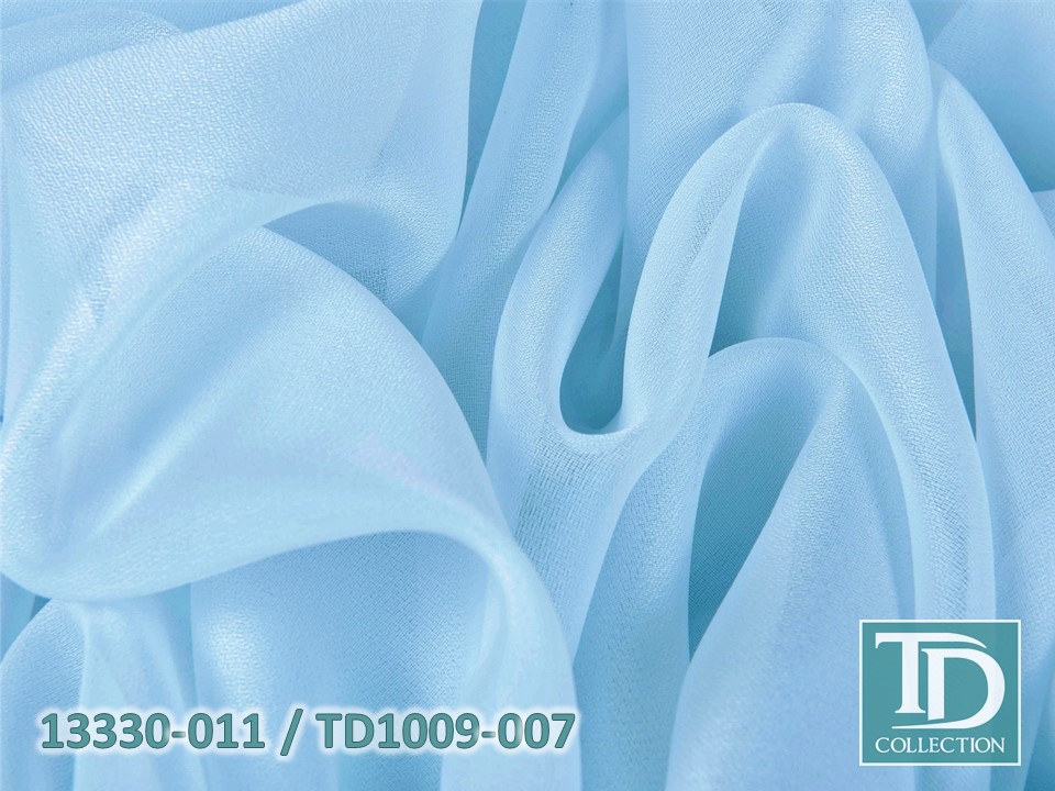 Тюль - облегченный креп (Голубой оттенок)