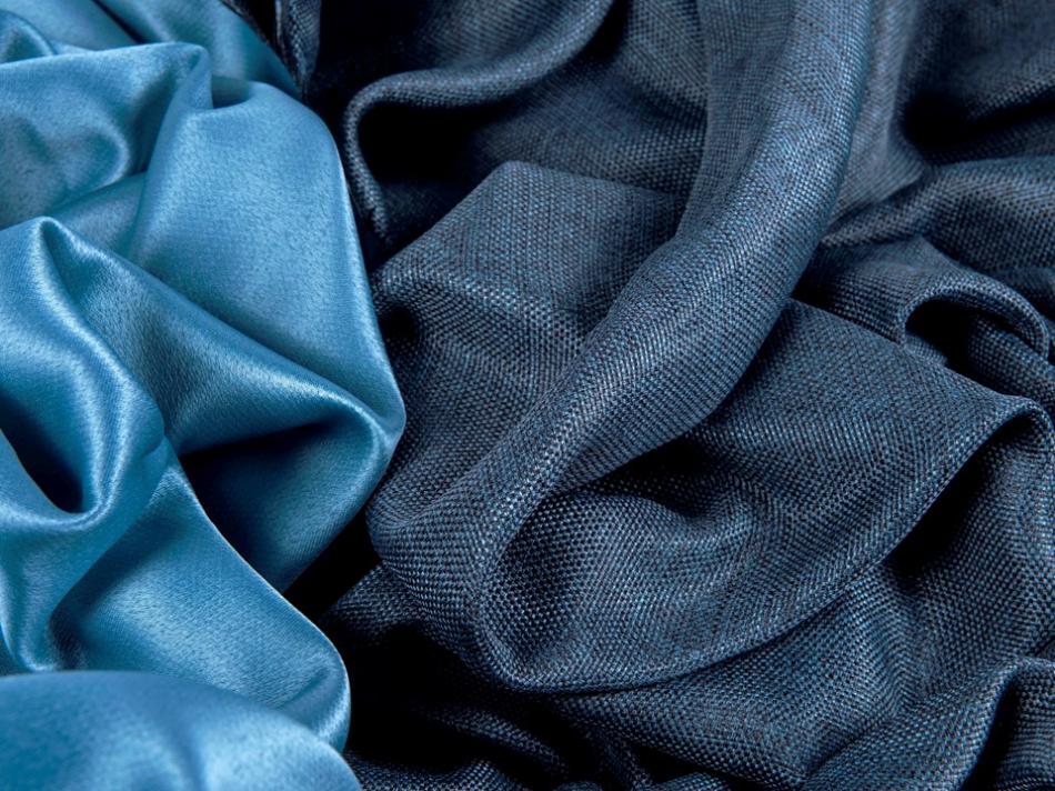 Портьера блэкаут c фактурой "Рогожка" (Оттенок маренго)