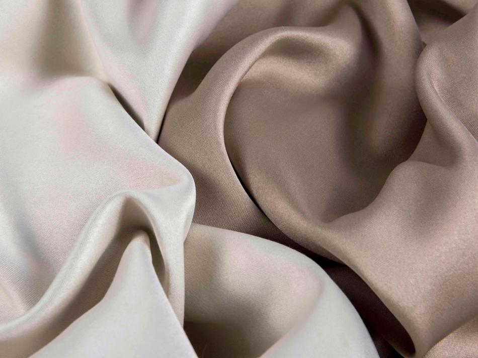 Портьера - двухцветный Блэкаут "Палермо" (Светло-бежевый / Кофейный)