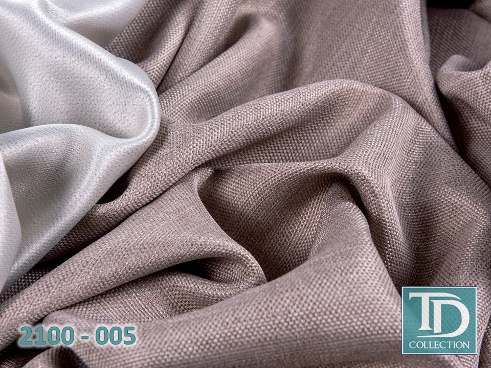 Портьера блэкаут c фактурой "Рогожка" (Оттенок "Мокко")