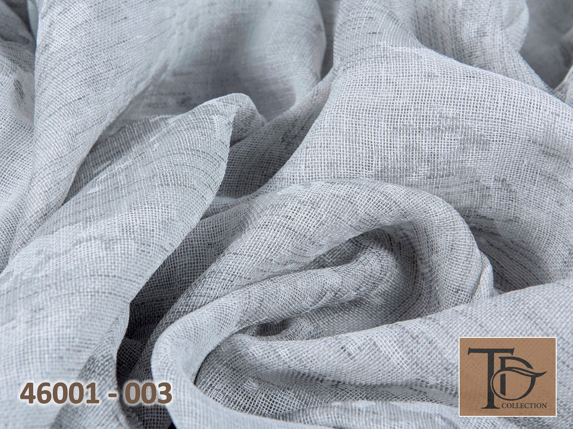 Тюль - двусторонний под лен "венецианская штукатурка" (Дымчатый оттенок)