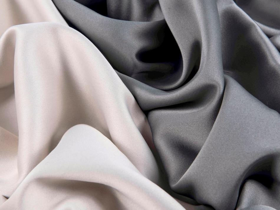 Портьера - двухцветный Блэкаут "Палермо" (Бежево-серый / Серый)