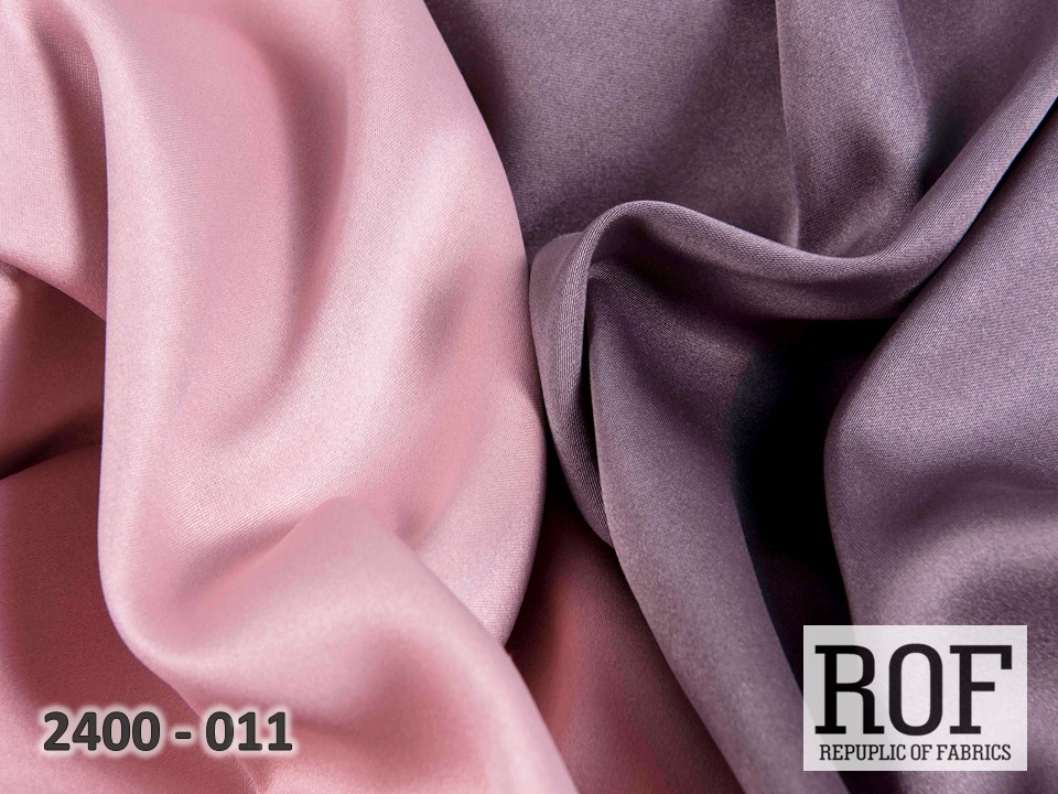 Портьера - двухцветный Блэкаут "Палермо" (Бледно-розовый / Сливовый)