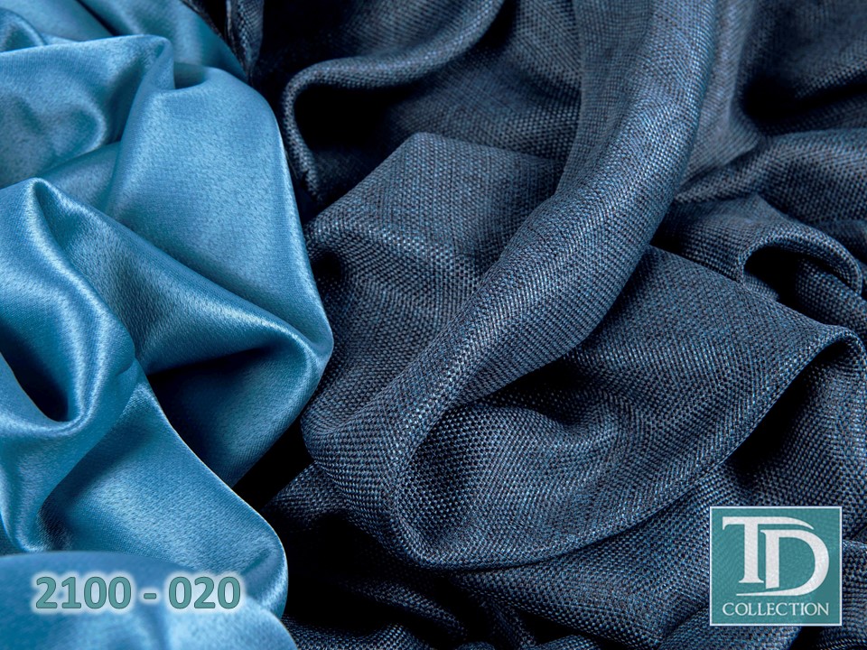 Портьера блэкаут c фактурой "Рогожка" (Оттенок маренго)