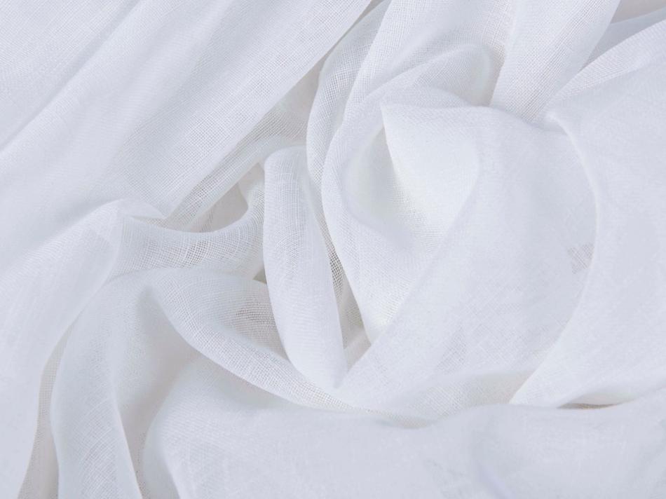 Тюль - тонкий под лен (Молочный оттенок)