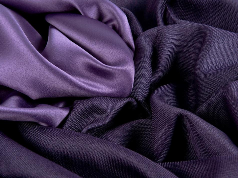 Портьера блэкаут c фактурой "Рогожка" (Фиолетовый оттенок)