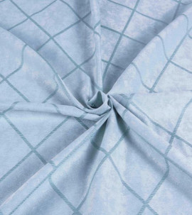 Портьера с объемными жаккардовыми ромбами "Мурано" (Светло-бирюзовый оттенок)