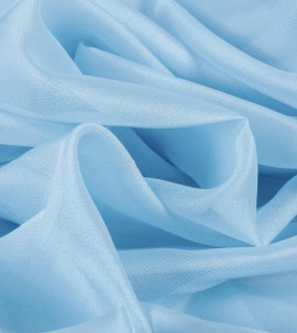 Тюль - облегченный креп (Голубой оттенок)
