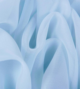 Тюль - облегченный креп (Светло-голубой оттенок)