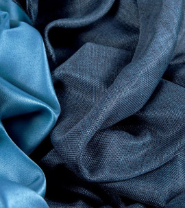 Портьера блэкаут c фактурой "Рогожка" (Оттенок маренго)