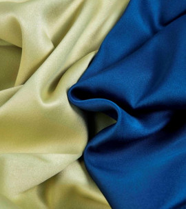 Портьера - двухцветный Блэкаут "Палермо" (Золотисто-горчичный / Синий)