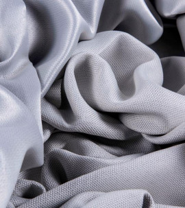 Портьера блэкаут c фактурой "Рогожка" (Молочный оттенок)