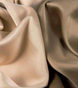 Портьера - двухцветный Блэкаут "Палермо" (Золотисто-бежевый / Ореховый)