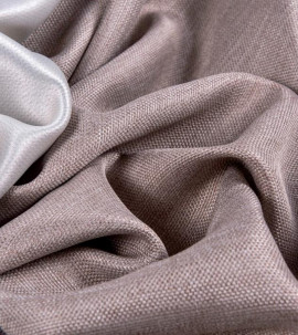 Портьера блэкаут c фактурой "Рогожка" (Оттенок "Мокко")