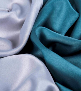 Портьера - двухцветный Блэкаут "Палермо" (Серый / Бирюзовый)