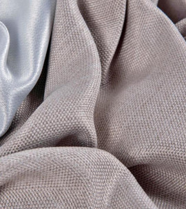 Портьера блэкаут c фактурой "Рогожка" (Дымчатый оттенок)