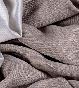 Портьера блэкаут c фактурой "Рогожка" (Оттенок "Капучино")